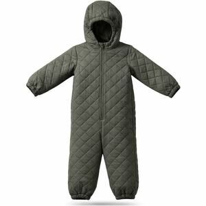 WHEAT Thermosuit Harley Quilted Hooded‎ Snowsuit Olive Size 18M 86 DWR Insulated